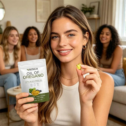 Pack of 2 Resilia Oil of Oregano 6000mg with Black Seed Oil Softgels – 60 Capsules