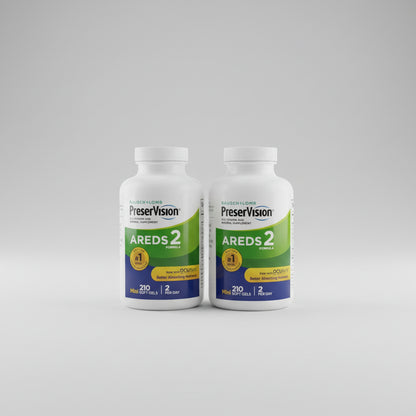 Pack of 2 Preservision l 210 Count Eye Vitamin AREDS 2 Mini Soft gels EXP 04/28
