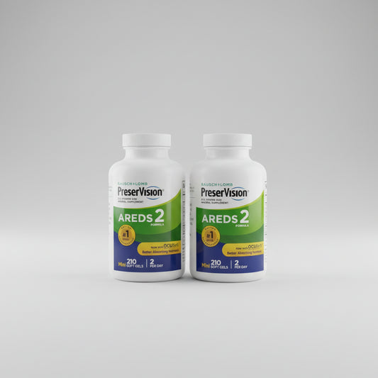 Pack of 2 Preservision l 210 Count Eye Vitamin AREDS 2 Mini Soft gels EXP 04/28