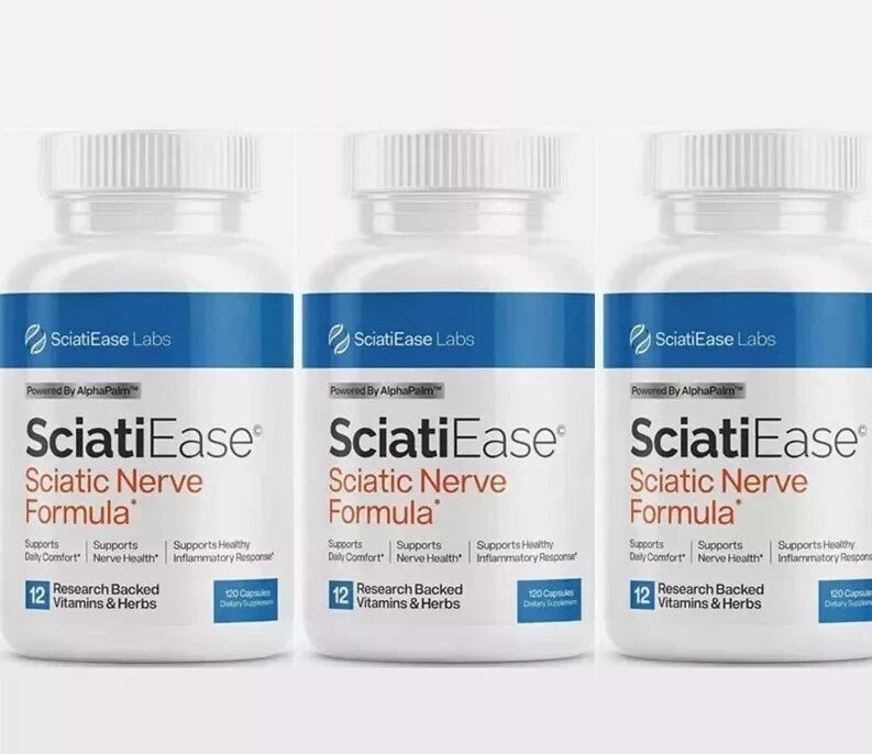 1-3 Pack SciatiEase Labs Sciatic Nerve Support Formula 120 Softgels US