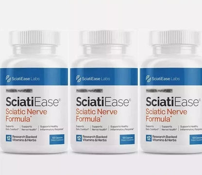 1-3 Pack SciatiEase Labs Sciatic Nerve Support Formula 120 Softgels US